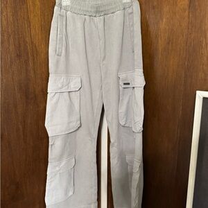 YoungLA Light Gray Cargo Pants